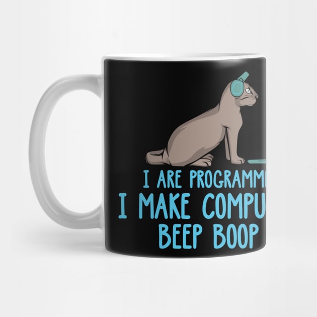 I Are Programmer Cat IT Developer Software Engineer kitten by FunnyphskStore